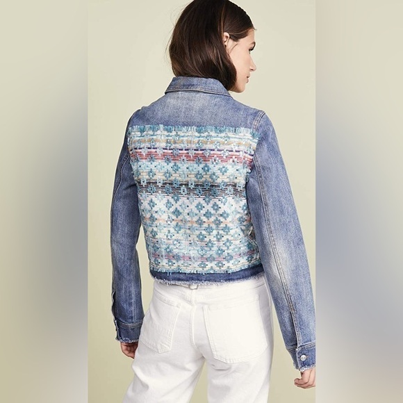 RAMY BROOK Murray Embellished Jean Jacket Small - Picture 3 of 8